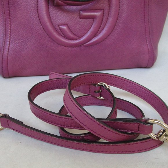 GUCCI PEBBLED CALFSKIN SMALL SOHO TOP HANDLE BAG-100% AUTHENTIC - Picture 16 of 16